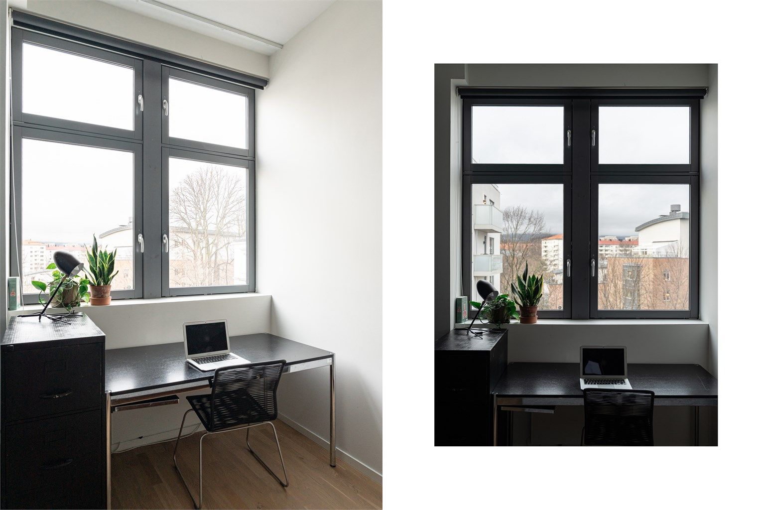 Rommet er fleksibelt og her har du i tillegg plass til en egen kontorløsning.