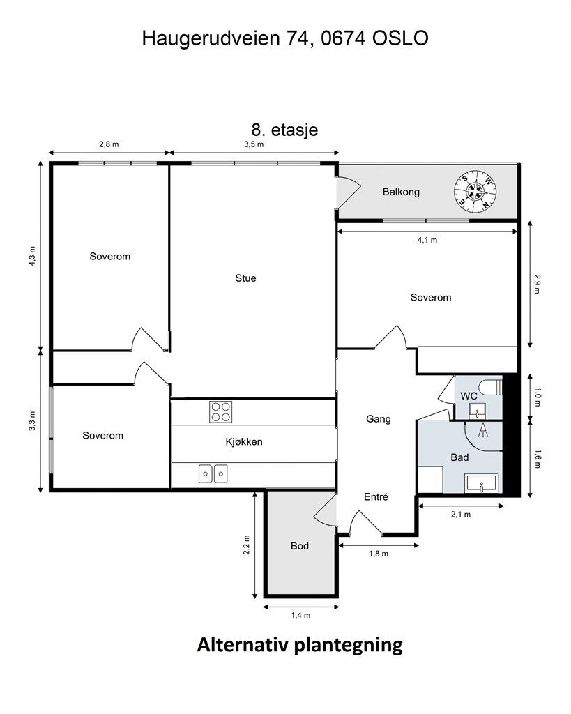 Alternativ plantegning