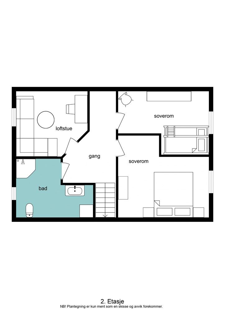 Plantegning 2. etasje