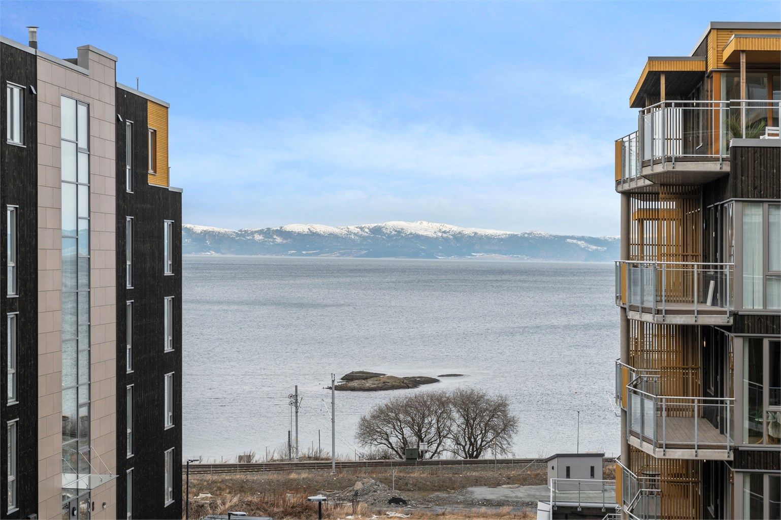 Utsiktsbilde fra balkongen.