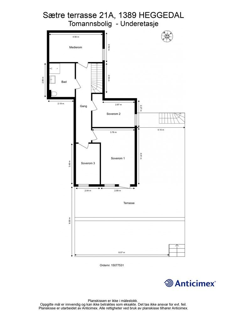 Plantegning - Underetasje