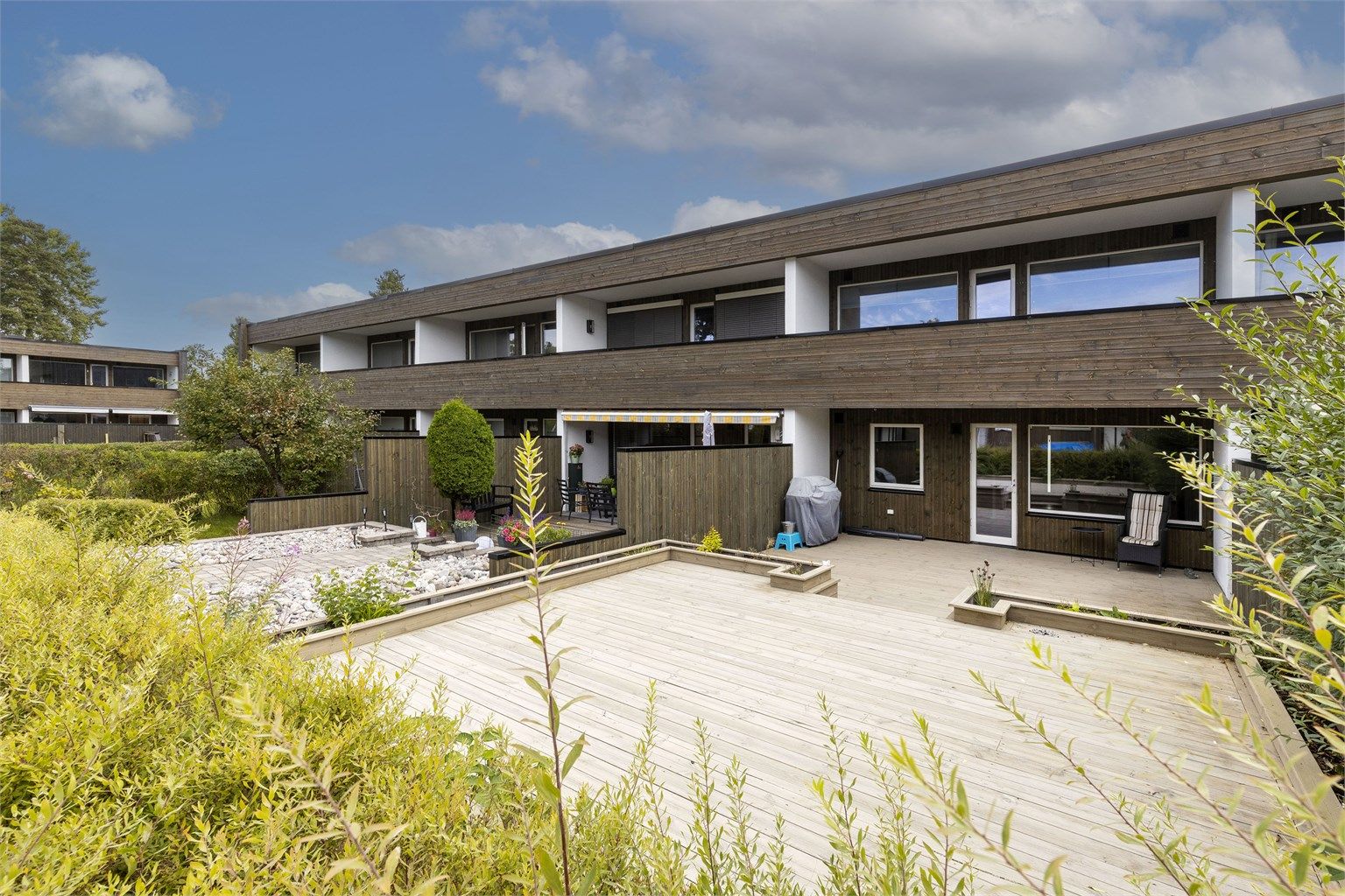 Fine uteplasser over 2 nivåer