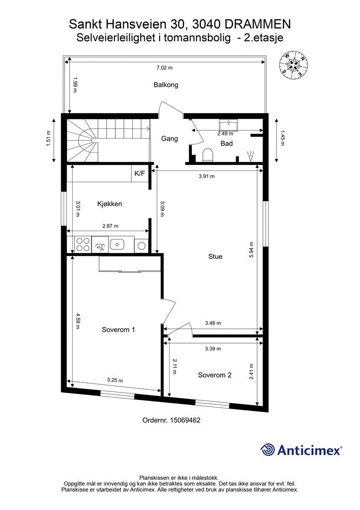 Plantegning 2. etasje