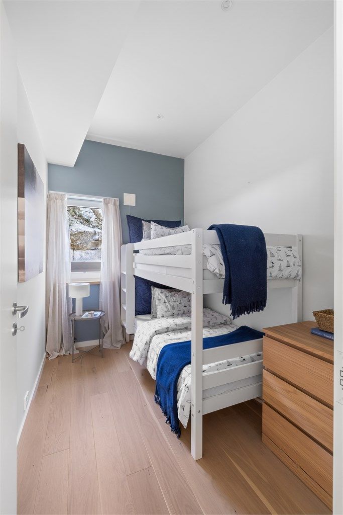 Det fjerde soverommet er ideelt for barn eller gjester, med plass til køyesenger.