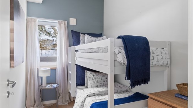 Det fjerde soverommet er ideelt for barn eller gjester, med plass til køyesenger.