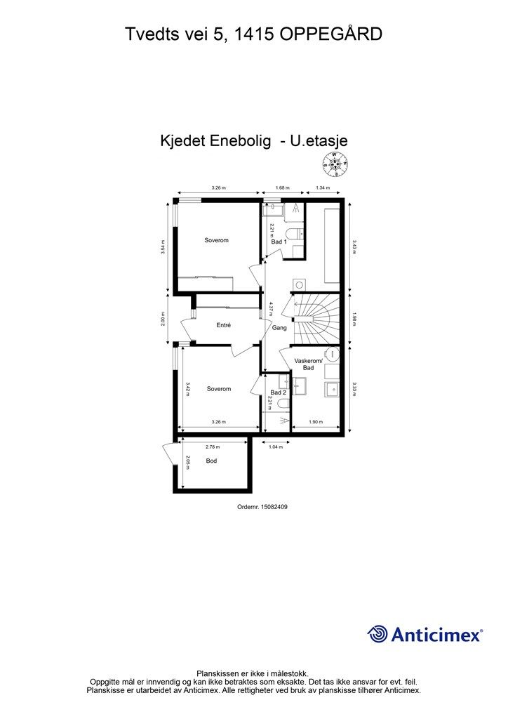 Vi starter med plantegning i underetasjen slik at du får orientert deg i etasjen!