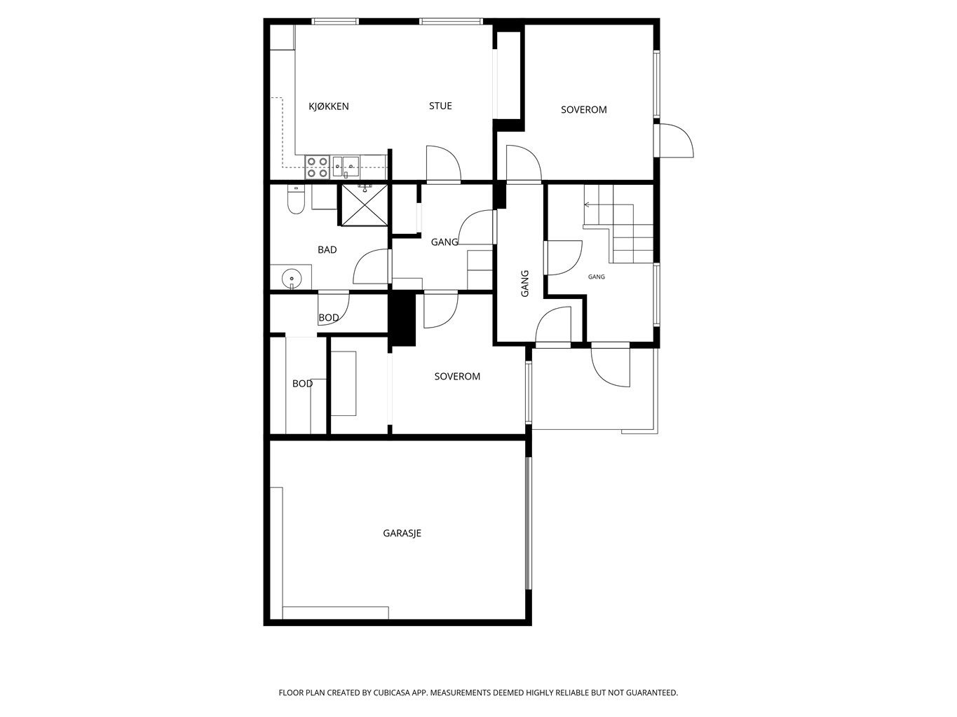 Plantegning underetasjen