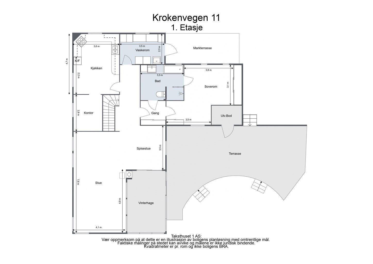 Krokenvegen 11 - 1. Etasje