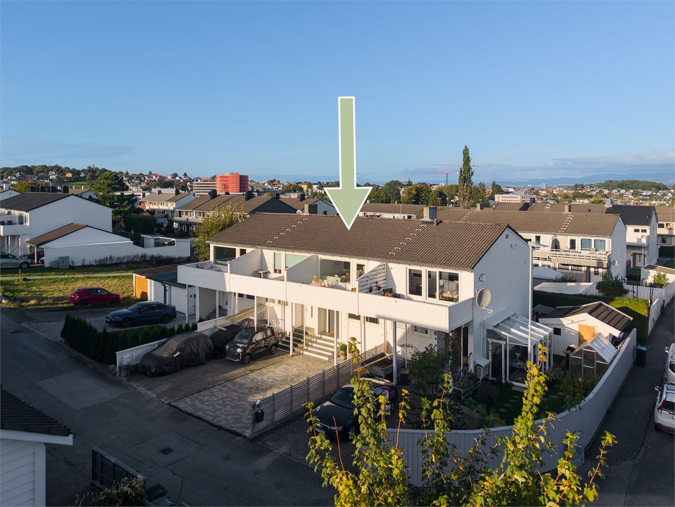 Balkong mot sør-vest. 