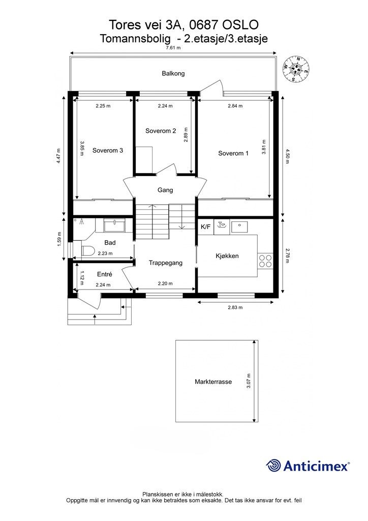 Plantegning 2. etasje