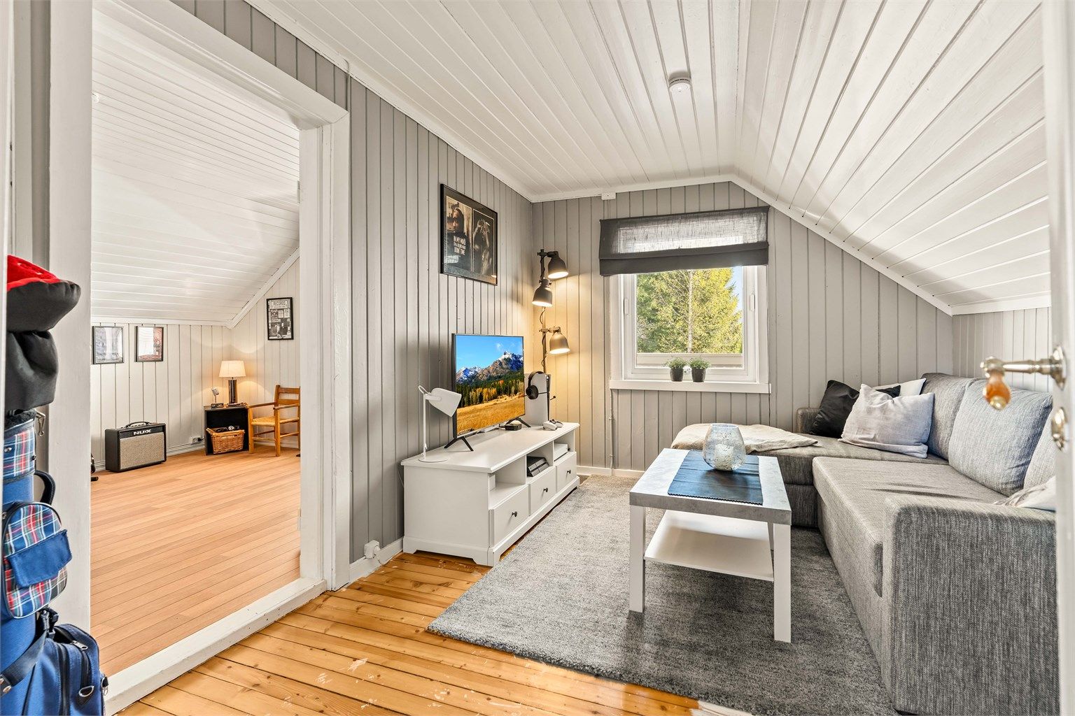 Loftstue, også godkjent som soverom. 
