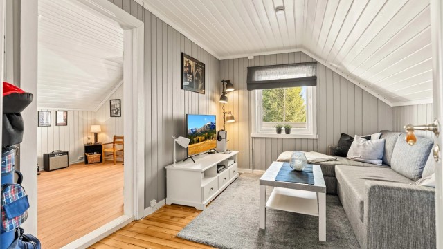 Loftstue, også godkjent som soverom.
