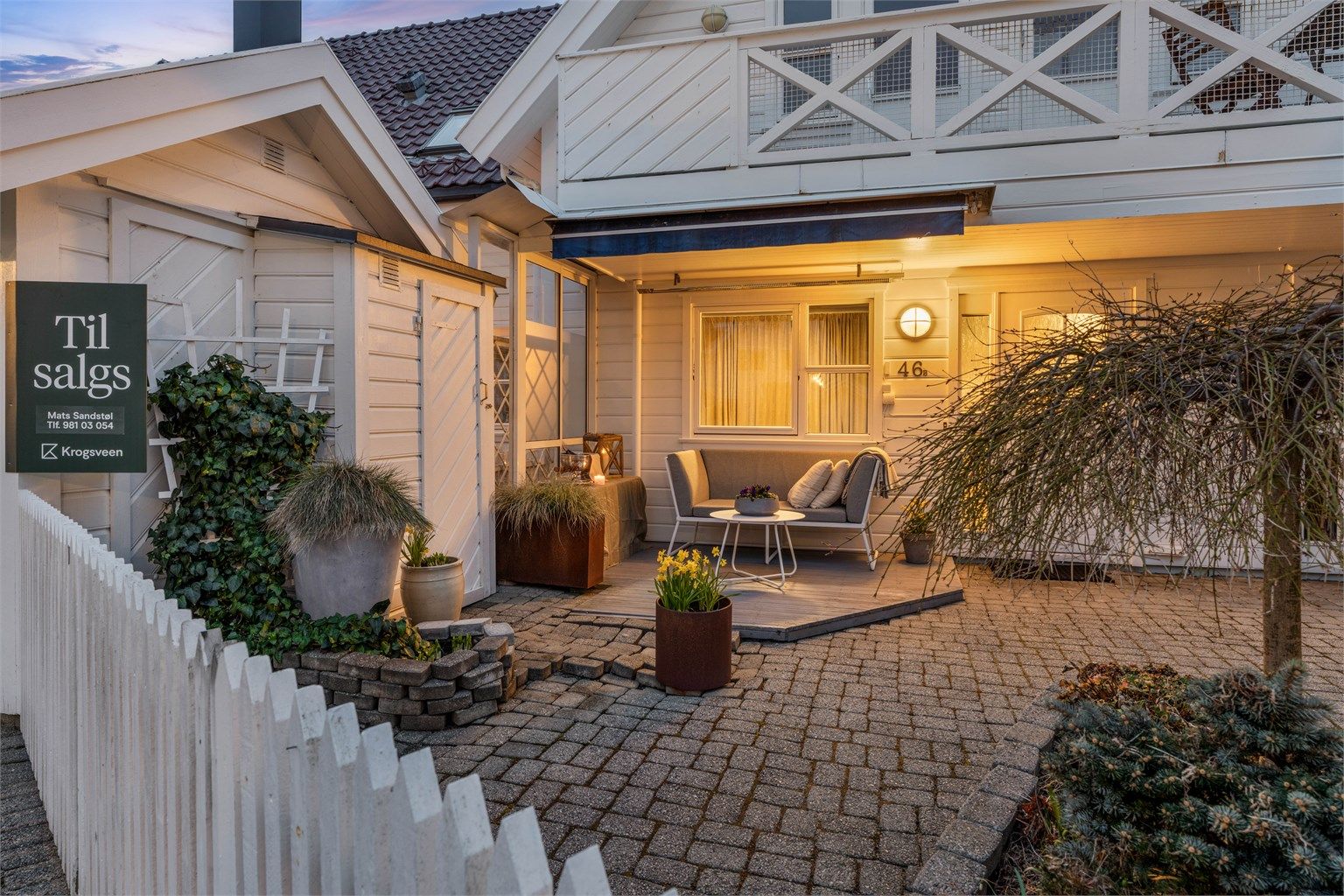 En moderne og innholdsrik leilighet i et ettertraktet området.