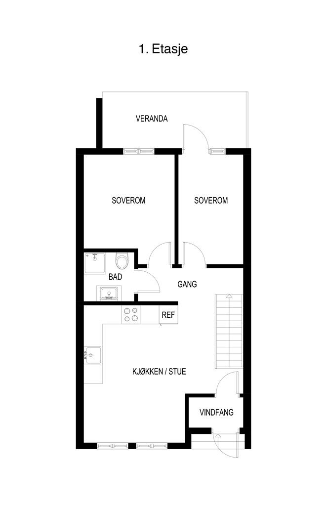 1.Etasje - 2D plantegning 
