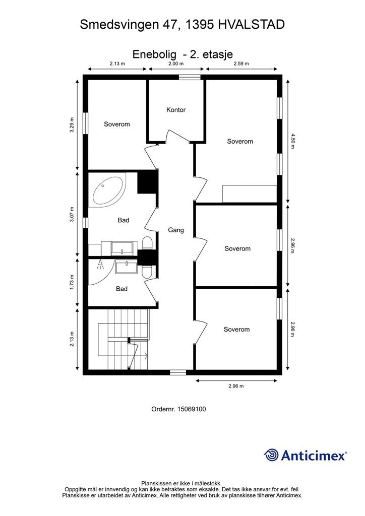 Plantegning - 2. etasje