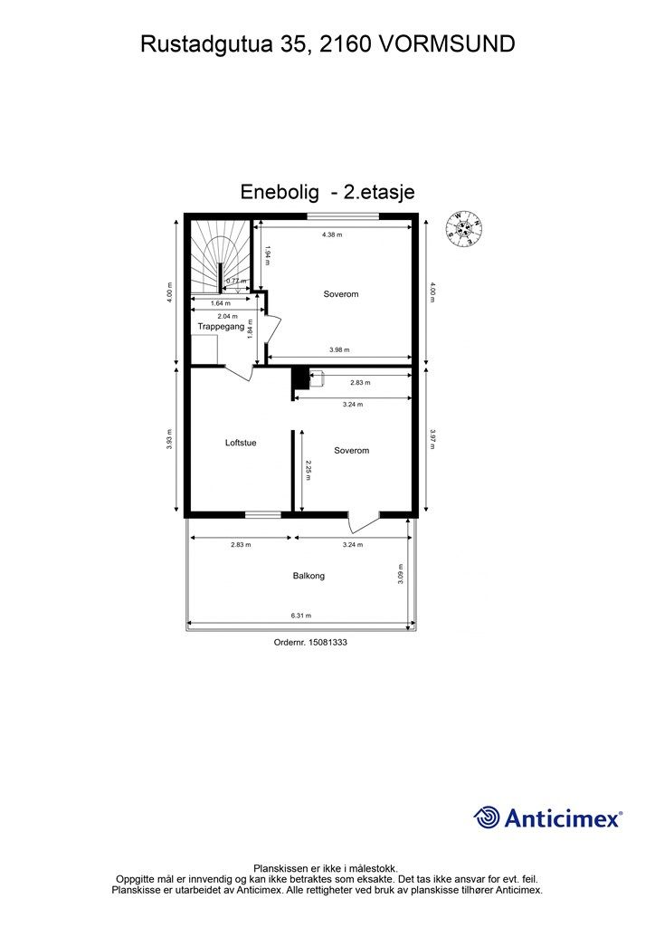 Plantegning - 2.etasje