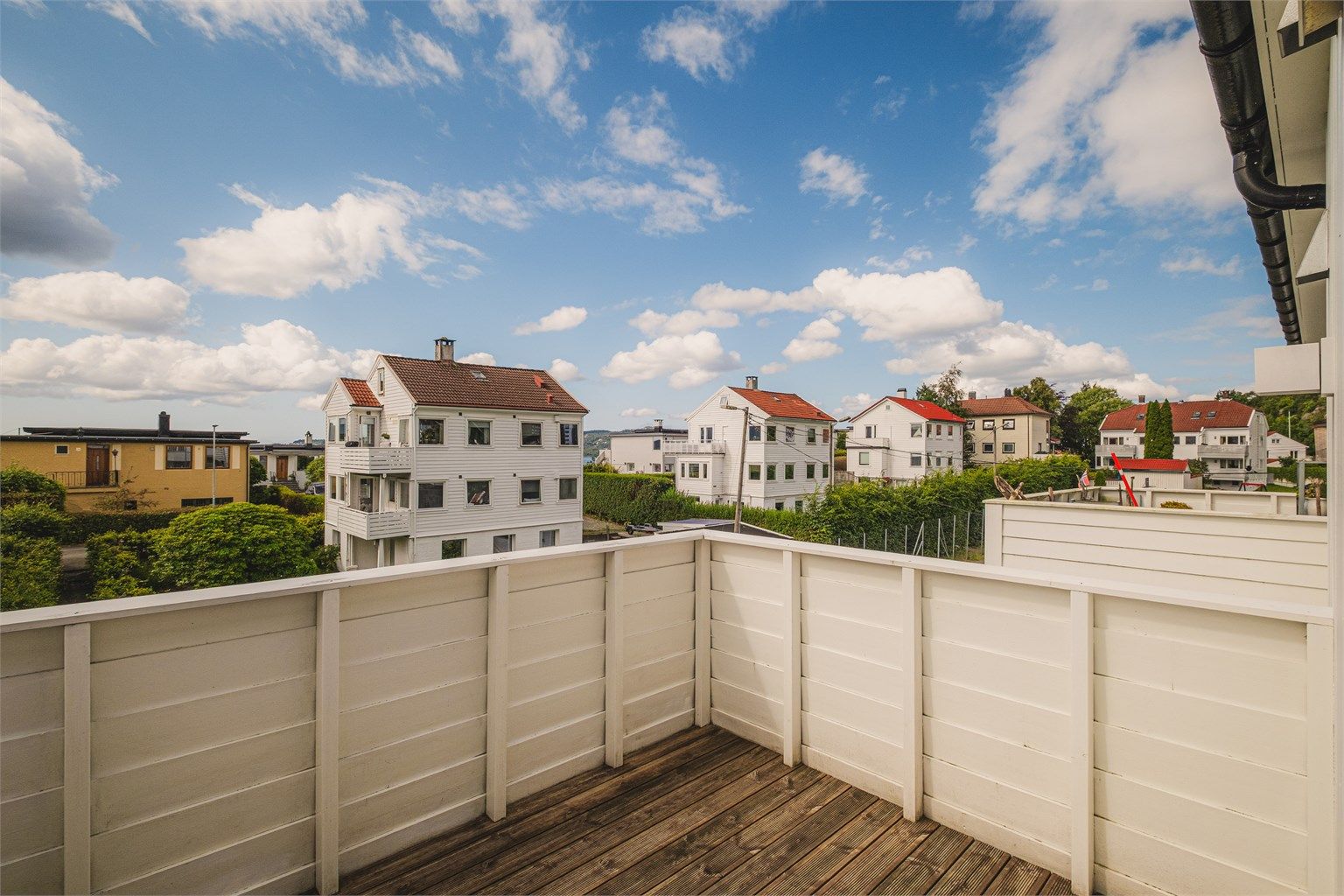 Vestvendt og solrik balkong på 7 m².
Foto: Herr Fotograf AS