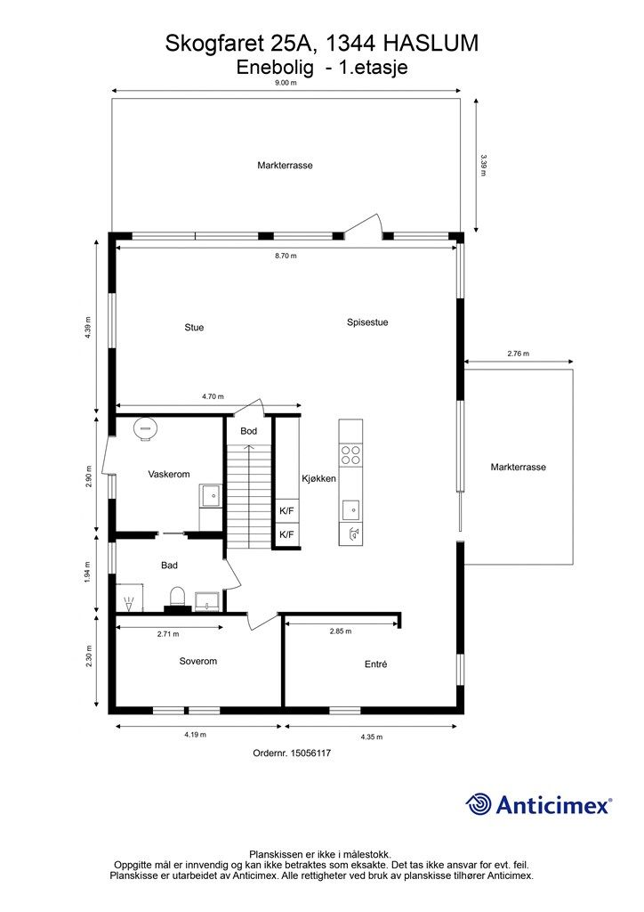 Plantegning 1. etasje