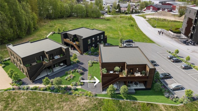 Nydalsenga Trinn 1 - leilighet 1.1 (markert). Illustrasjonsbilde og avvik vil forekomme.