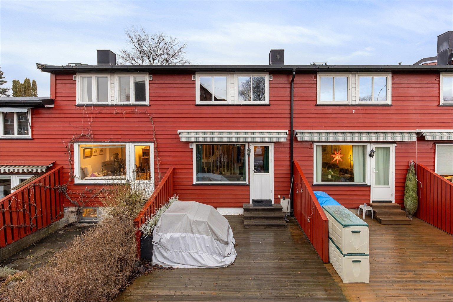 Huset er over to plan + innredet kjeller. Foto: Petter Tanum Larsen