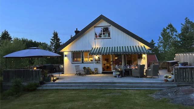 Selgers eget kveldsbilde.