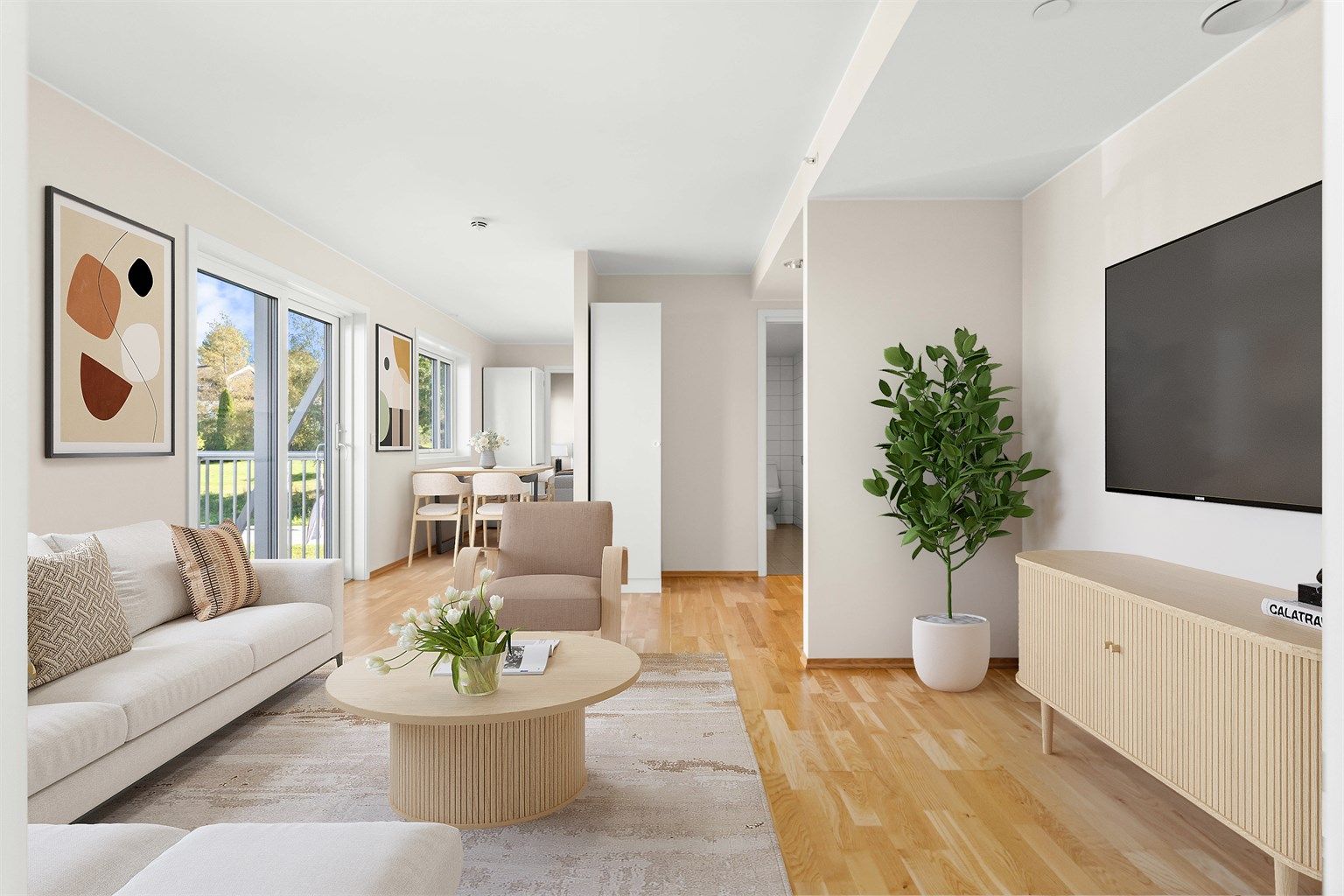 Eiendomsmegler Krogsveen avd. Årnes har gleden av å presentere Silovegen 20! Bildet er digitalt stylet. 