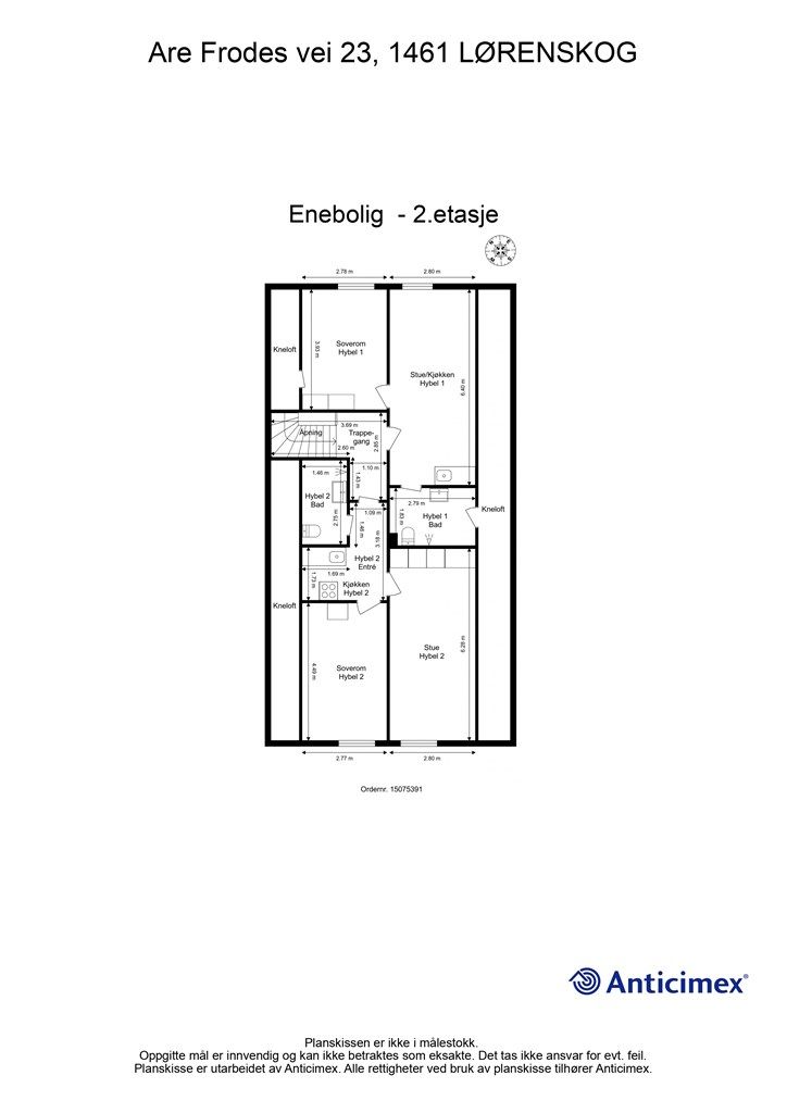 Plantegning - 2.etasje