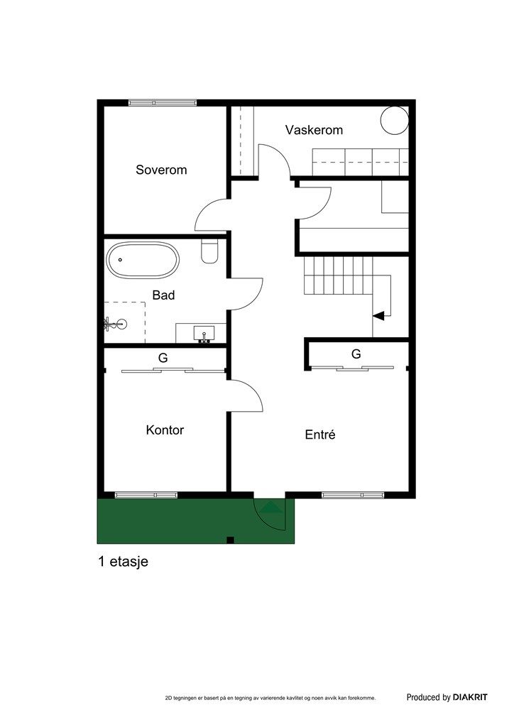 Plantegning 1 etasje