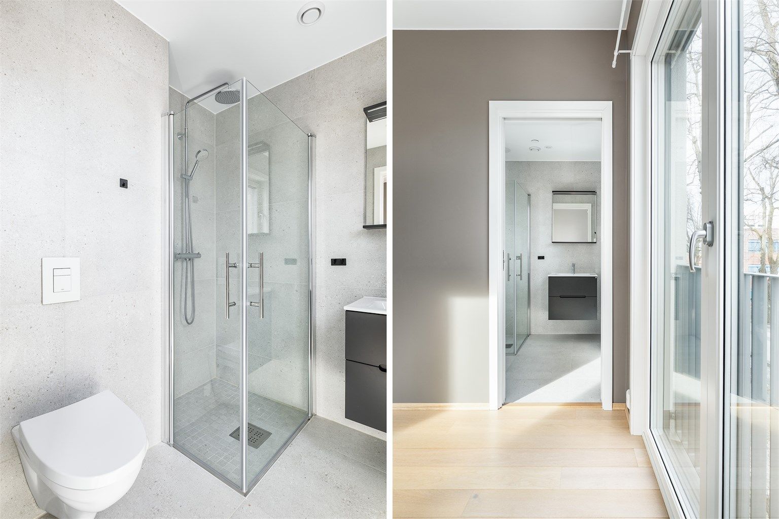 Muligheten til å gå rett inn til eget bad oppleves som en aldri så liten luksus i hverdagen.