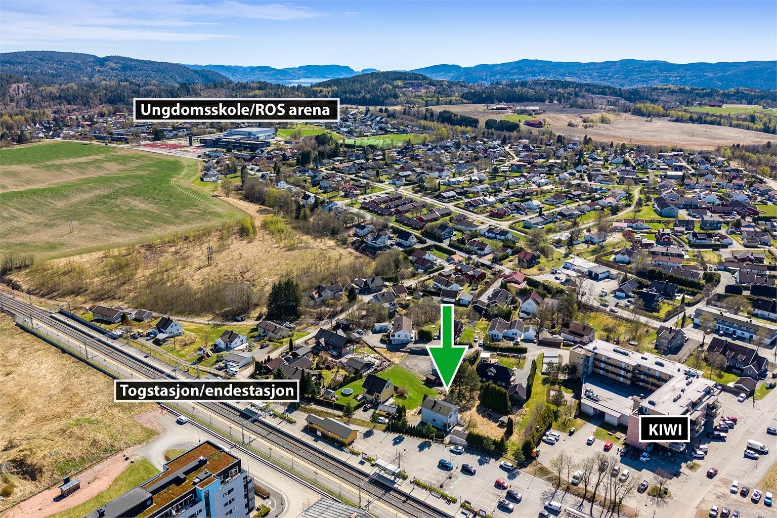 Beliggende meget sentral til på Spikkestad 