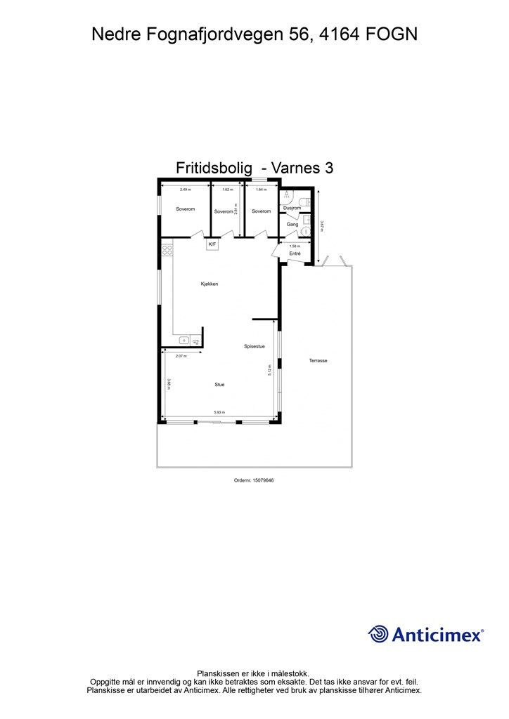 Plantegning - Nedre Fognafjordvegen 66