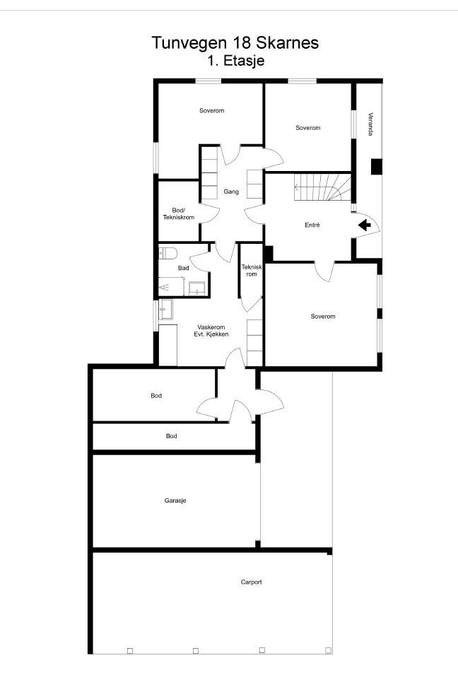 Plantegning 1.etasje. 