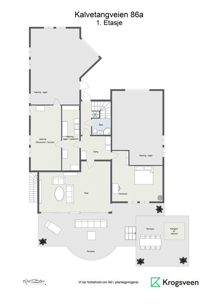 Planskisse 1. etasje.