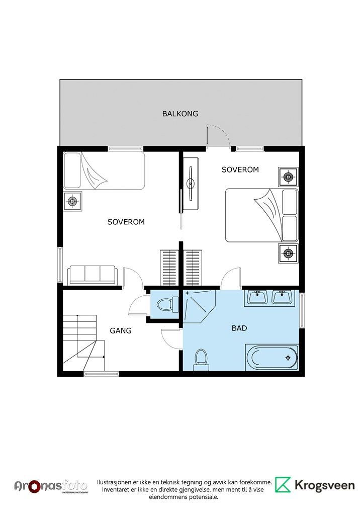 Plantegning 2. etasje