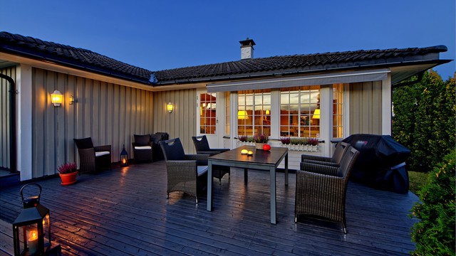 Uteplass med adkomst fra stue