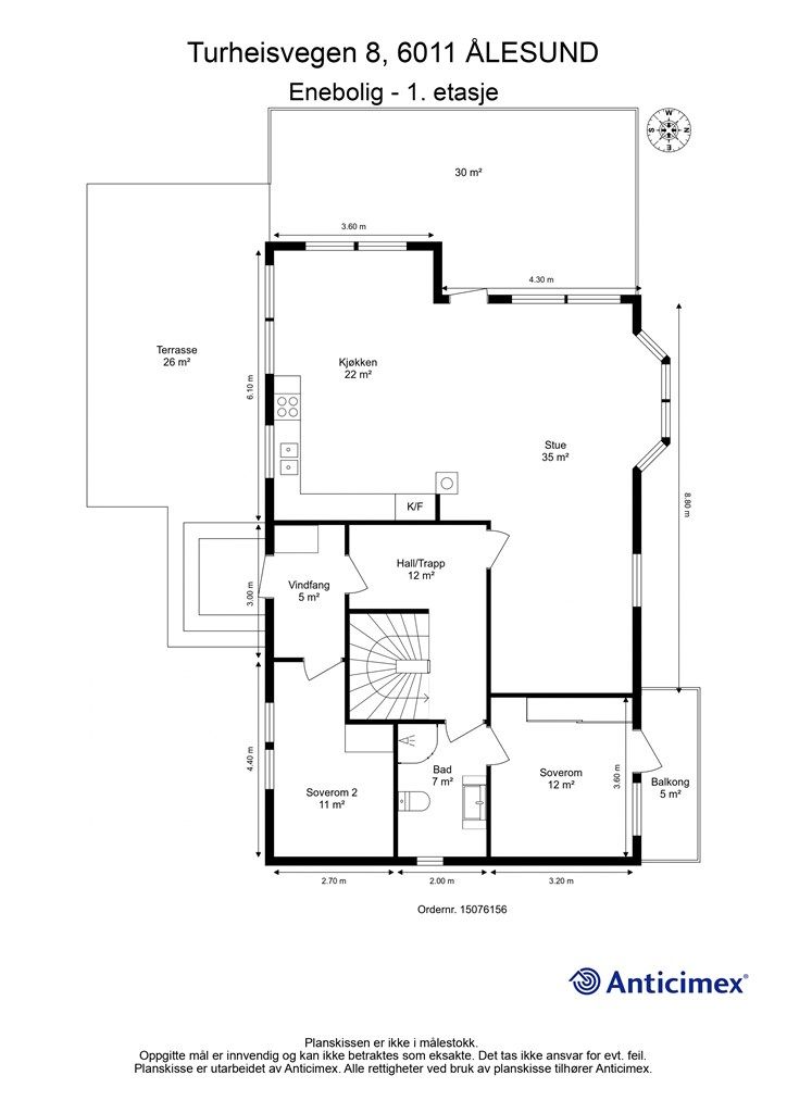 Plantegning 1. etasje 