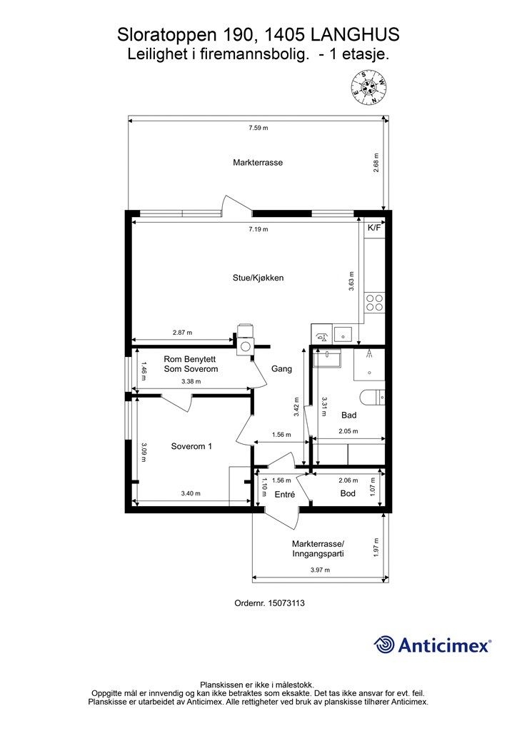 Plantegning - 1. etasje