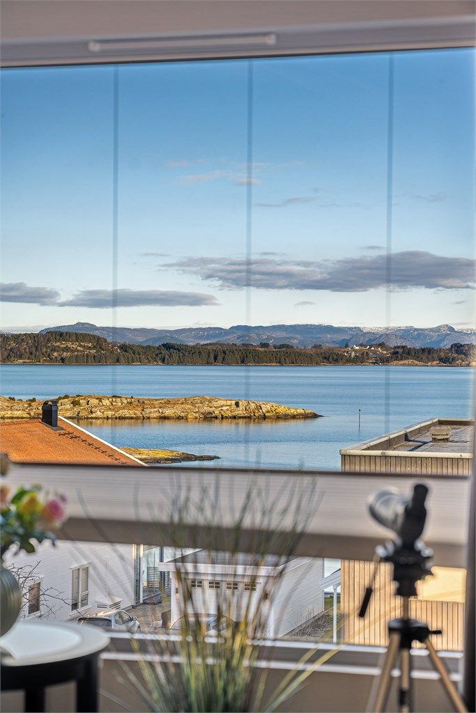 Nydelig utsikt fra stuevinduet.