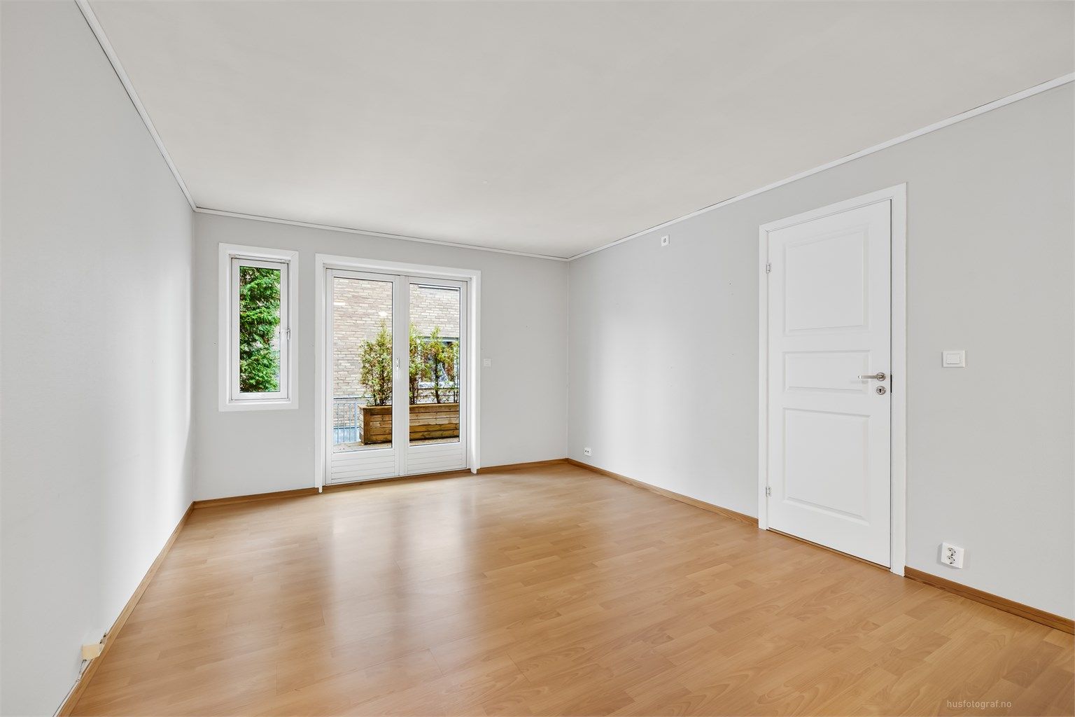 Leiligheten er gjennomgående og har en praktisk planløsning