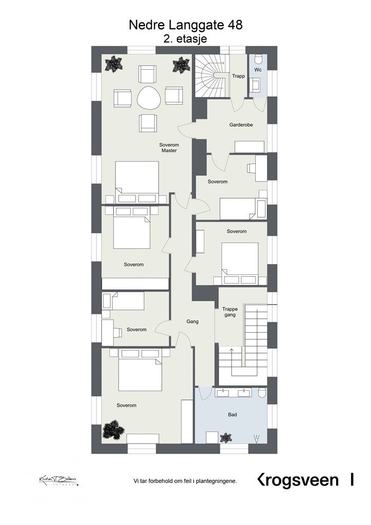 Planskisse 2. etasje. 