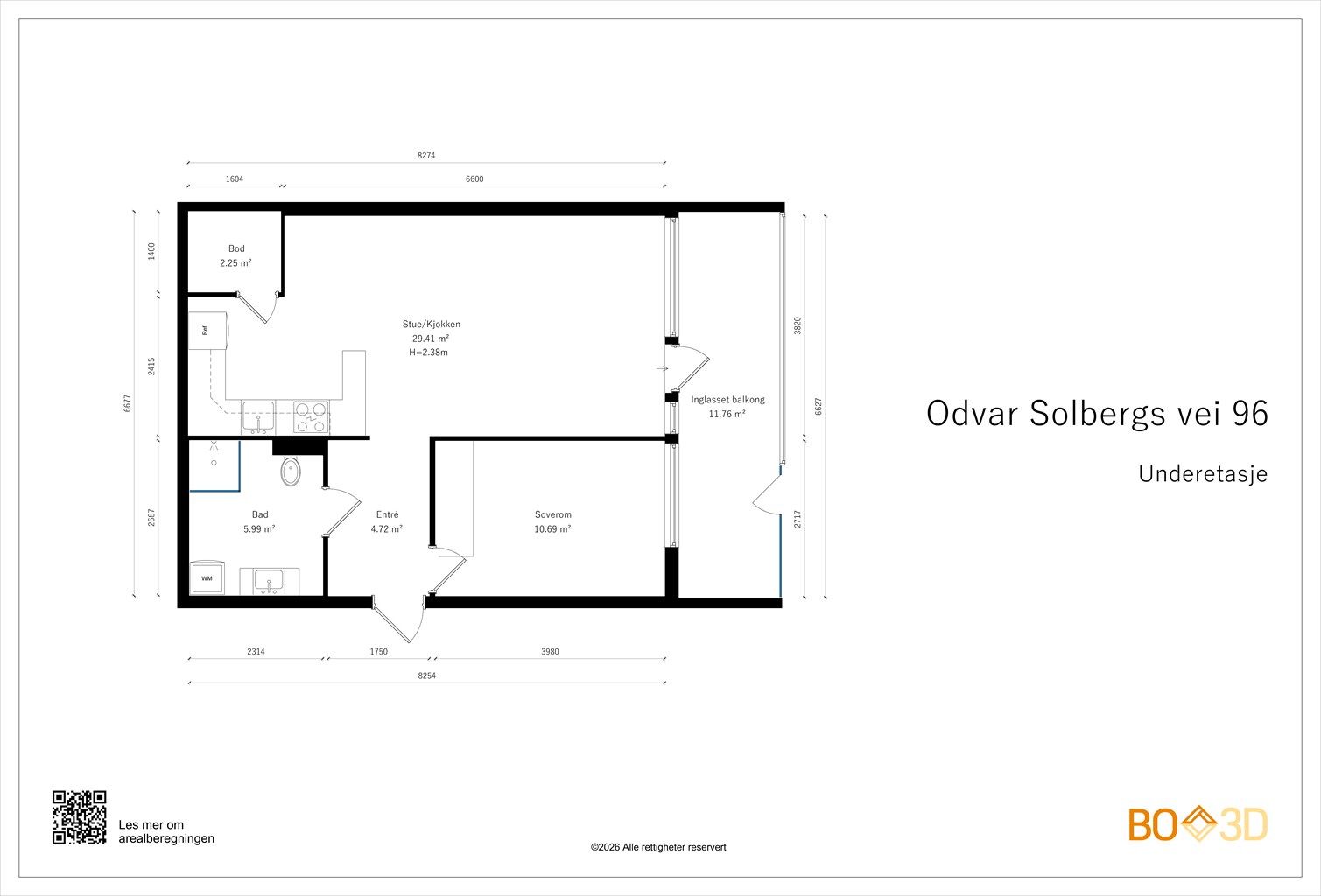 Vi starter med plantegningen slik at du for orientert deg i boligen!