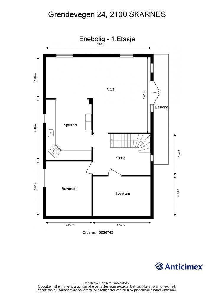 Plantegning 2. etasje.
