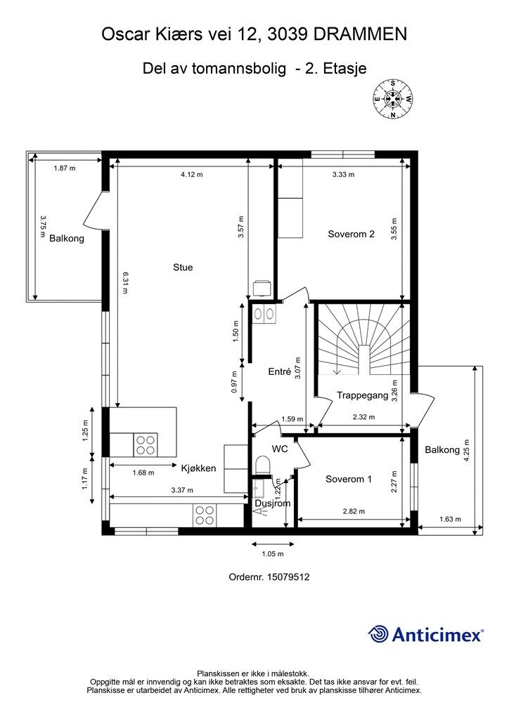 Plantegning - 2. etasje