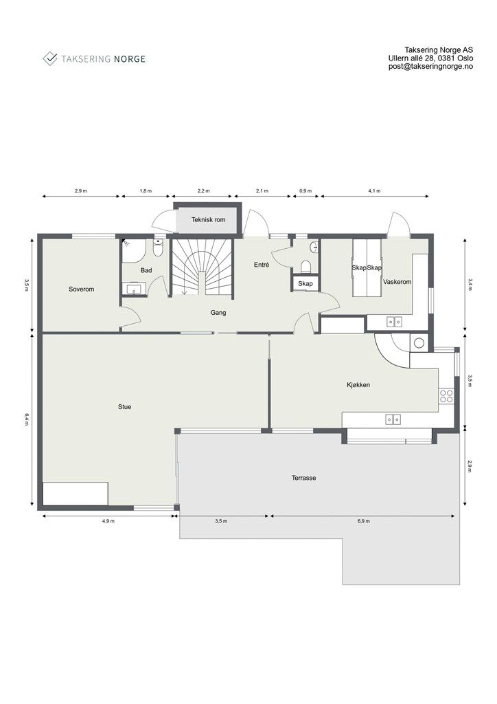 Plantegning 1. etasje