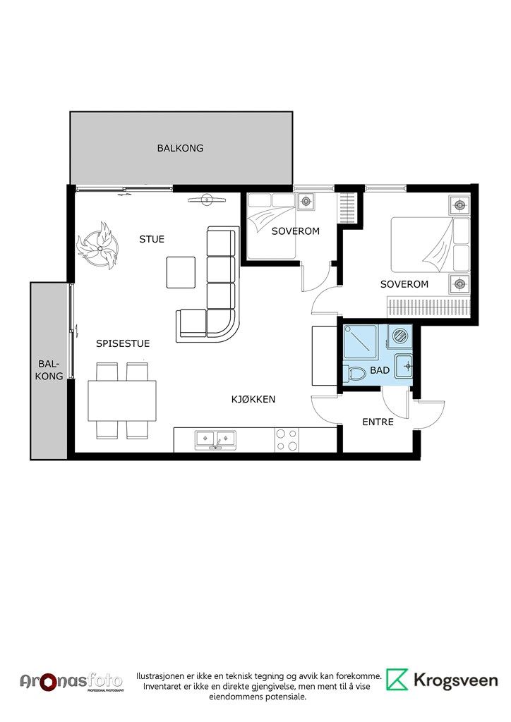 Plantegning Rolv Wesenlunds vei 9