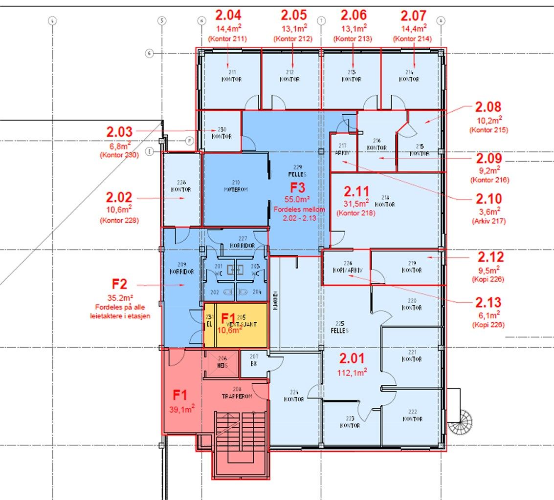 Plantegning 2 etasje