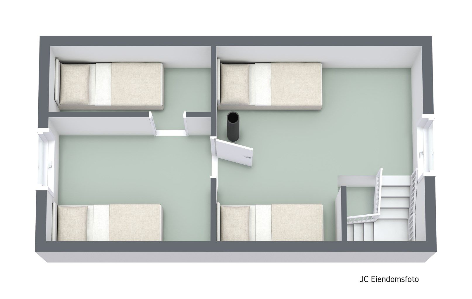 3 D plantegning loft