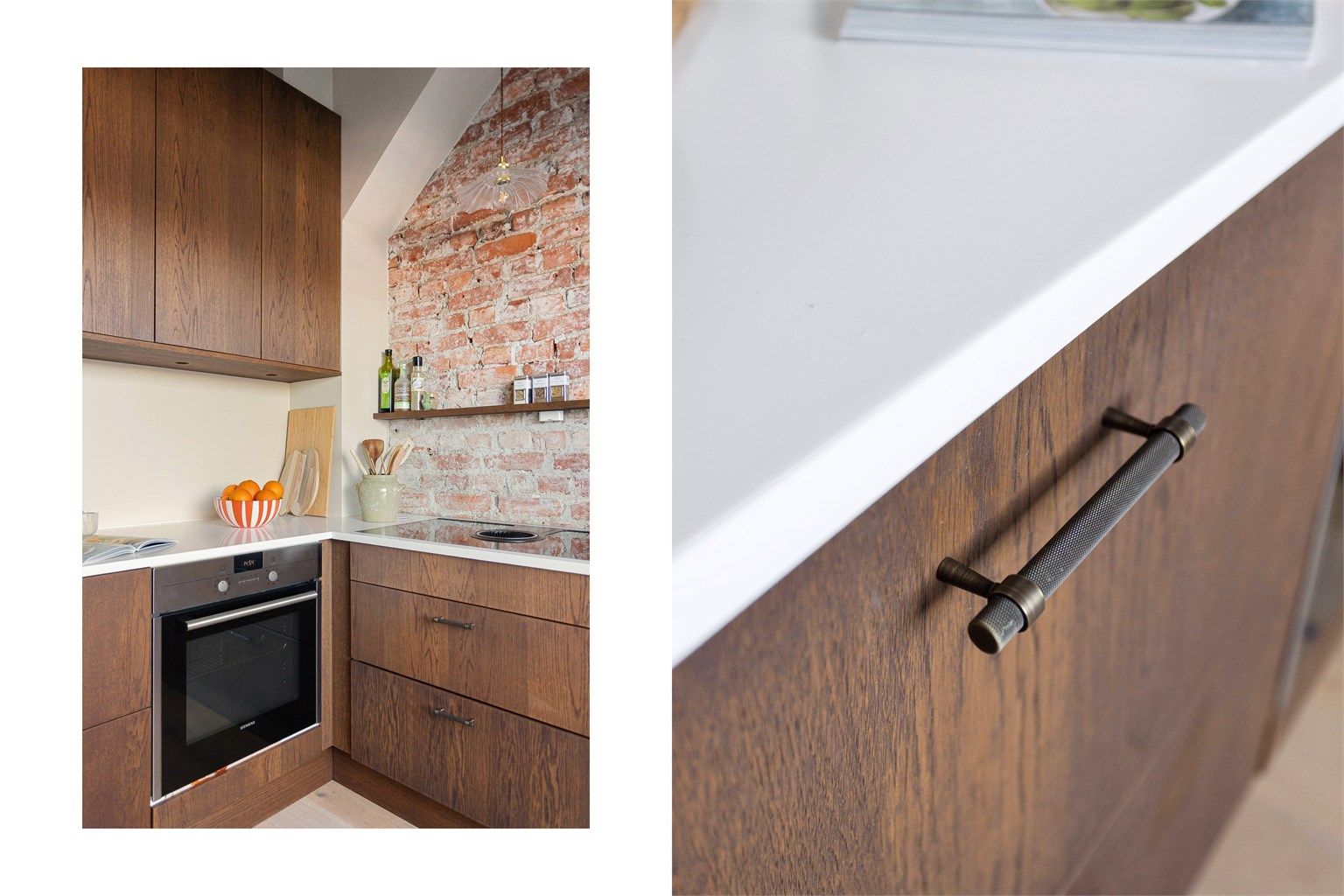  Kjøkkenet er utstyrt med integrert platetopp, stekeovn, oppvaskmaskin og kjøleskuffer som er både praktisk og plassbesparende. 