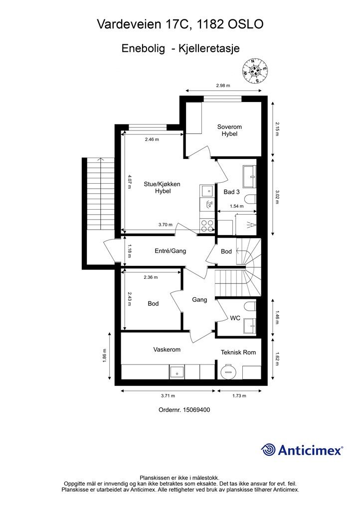 Plantegning underetasje