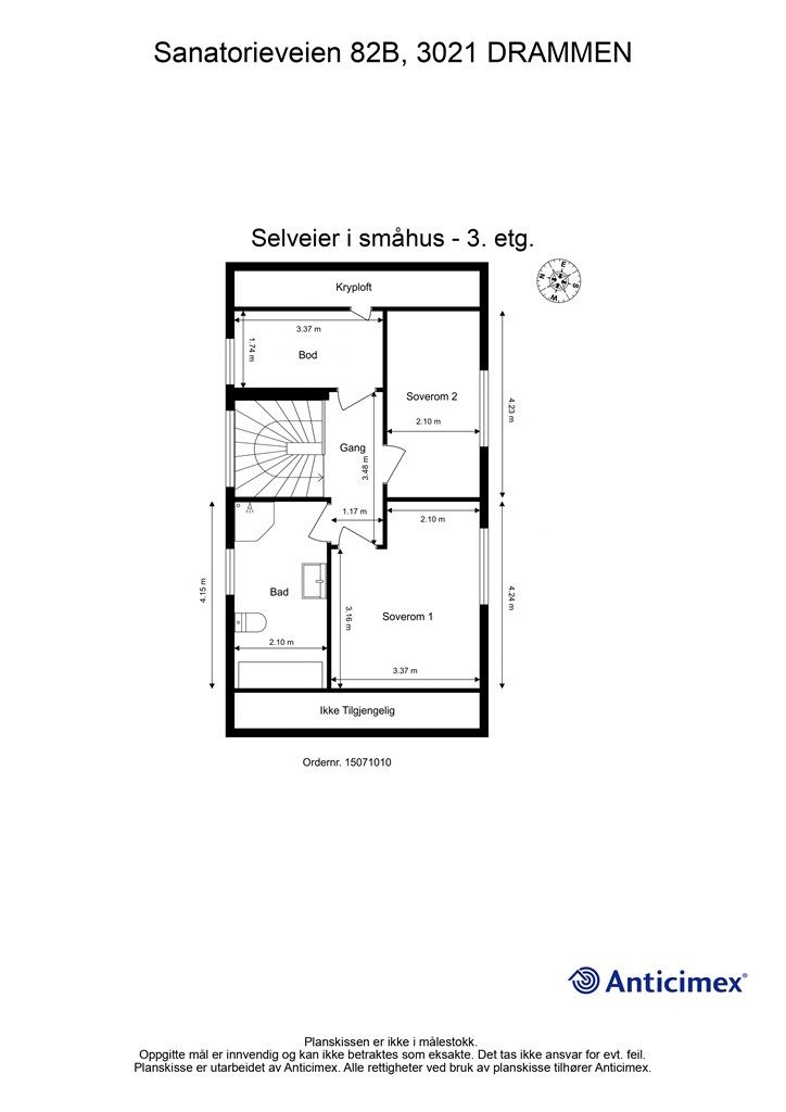 Plantegning - 3. etasje